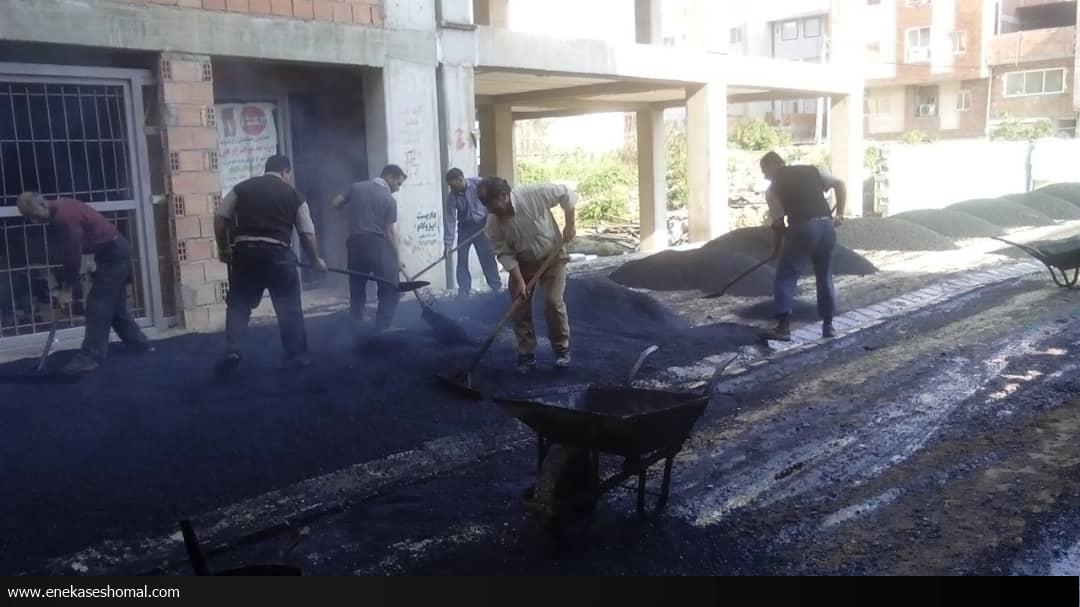 روکش آسفالت از شمال تا جنوب ساری