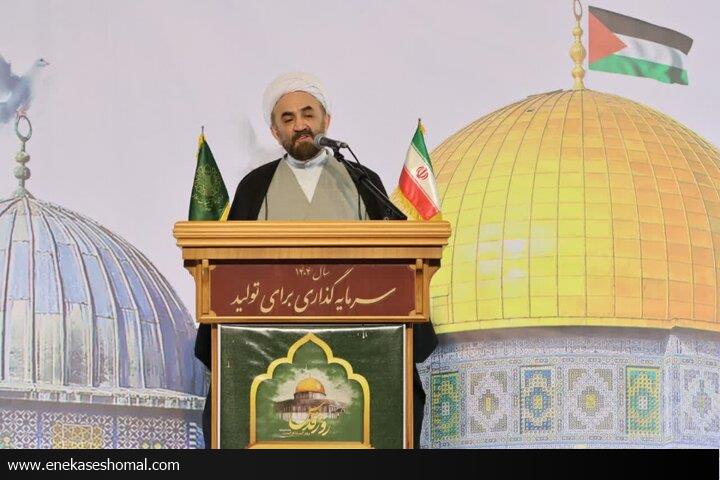 روز قدس اعلام انزجار از رژیم غاصب صهیونیستی است