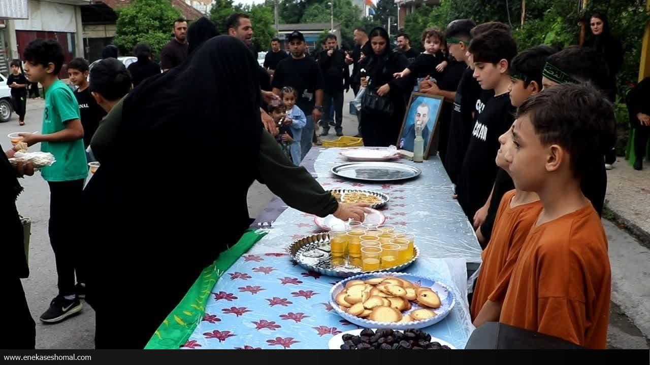 برپایی موکب توسط کودکان و نونهالان روستای خطیر کلا قائم شهر